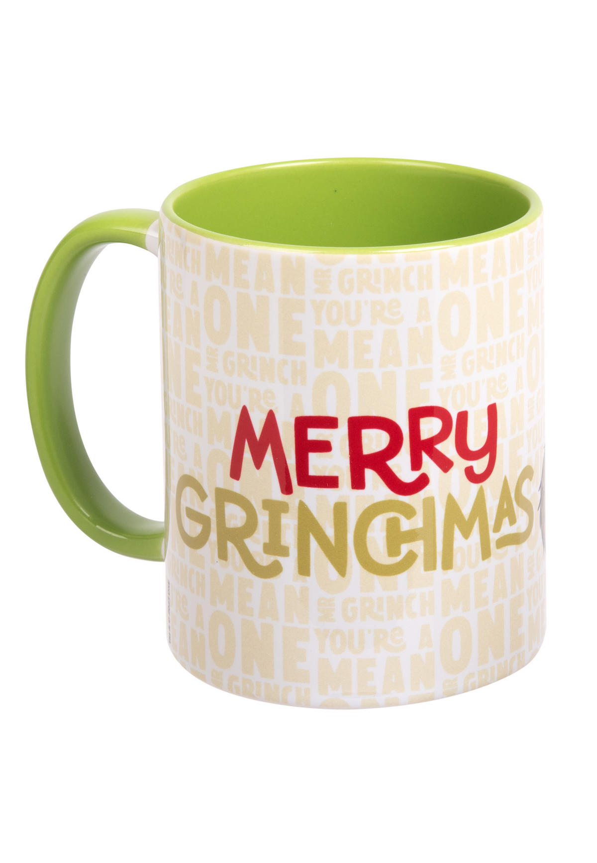 KAFFEEBECHER The Grinch Merry Grinchmas Weiß 320 ml - Weiß, Keramik (0.32L) - United Labels