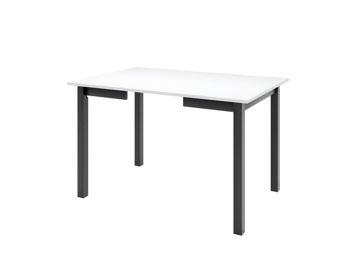 ESSTISCH MARCO P Ausziehbar 85 - 125 / 85 x 77 cm - Schwarz/Grau, Holz (85/85/77cm) - MASSENO