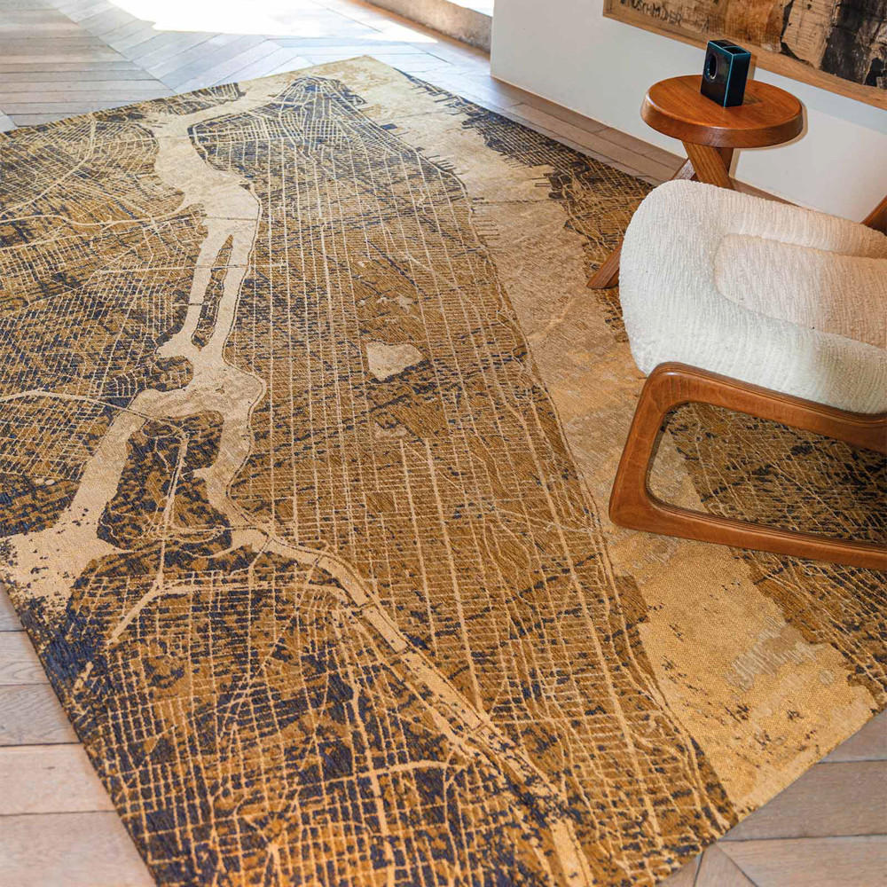 TEPPICH Gatsby Gold Cities 170/240 cm - Gelb, Textil (170/240cm) - Louis De Poortere