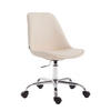 BÜROSTUHL Toulon, Kunstleder Creme - Creme, Textil/Metall (48/52/54cm) - TPFLiving
