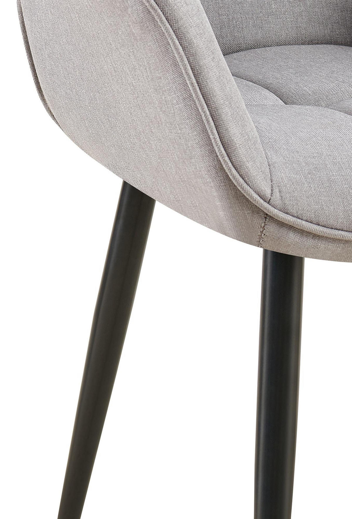 ESSZIMMERSTUHL Gunim Stoff Grau Wohnzimmerstuhl - Grau, Textil (65/85/58cm) - DELUKE