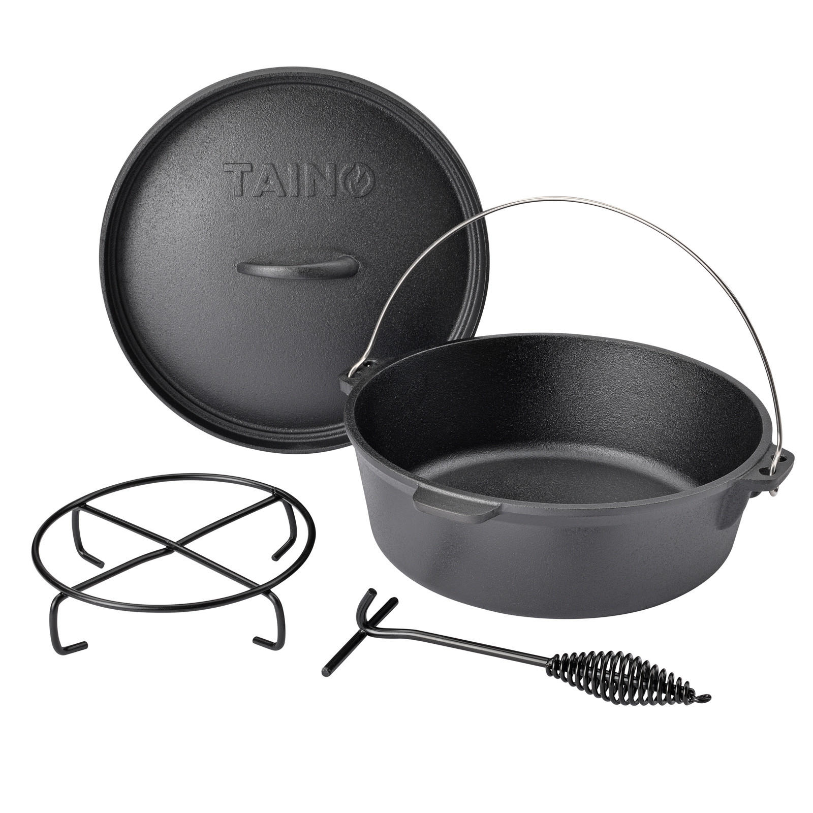 DUTCH OVEN 6L - Schwarz, Metall (29.5cm) - TAINO