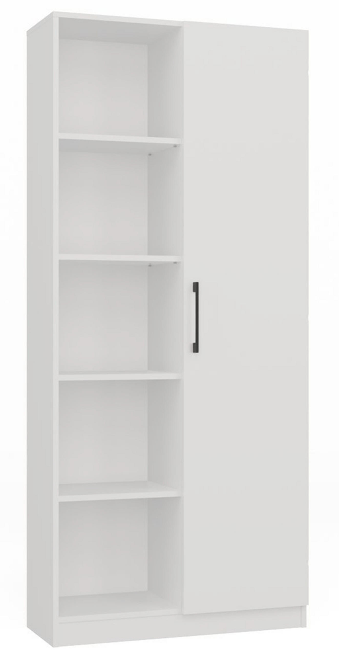 BÜCHERREGAL Weiß 80/182/30 - Weiß, Holzwerkstoff (80/182/30cm) - RAUMHIRSCH FURNITURE