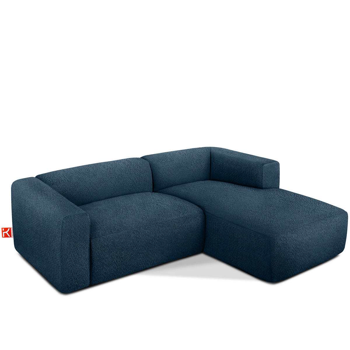 ECKSOFA RECHTS BUFFO, Marineblau - Dunkelblau, Holz/Holzwerkstoff (225/176cm) - KONSIMO®