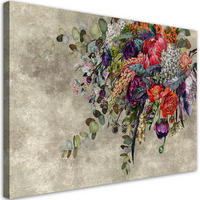 WANDBILD blumenstrauß - Beige, Textil (60/40cm) - Feeby