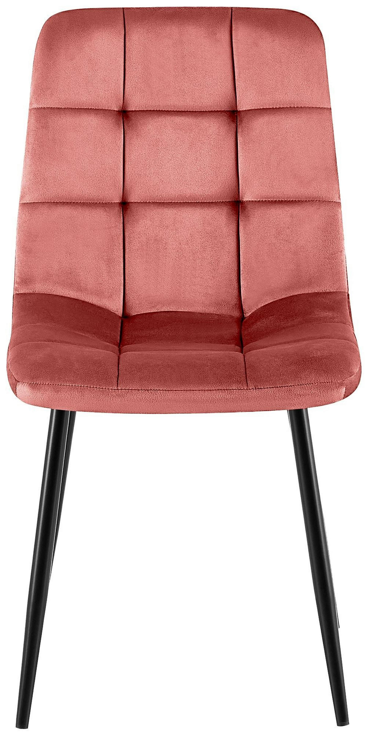 ESSZIMMERSTÜHLE Antibes 4er Set 84x45x55 cm rosa - Rosa, Textil (45/84/55cm) - furnicato
