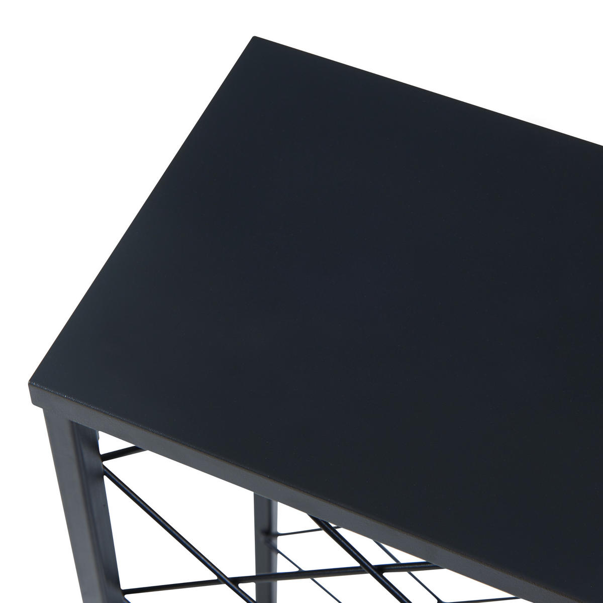 WEINREGAL Taivassalo - Schwarz, Metall (53/71.5/20cm) - [en.casa]