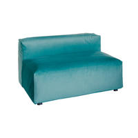 SESSEL MIA Grün Velvet - Schwarz/Grün, Kunststoff/Textil (120/72/120cm) - KAWOLA