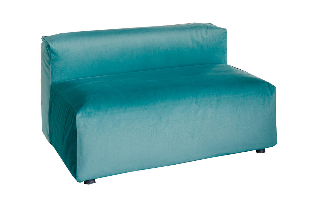 SESSEL MIA Grün Velvet - Schwarz/Grün, Kunststoff/Textil (120/72/120cm) - KAWOLA