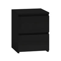 NACHTTISCH MALWA M2 - SCHWARZ - Schwarz, Holzwerkstoff (30/40/30cm) - CDF