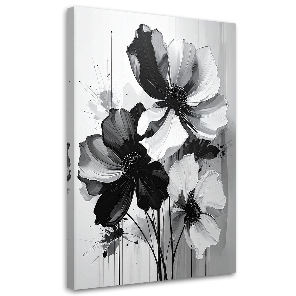 Feeby Leinwandbild, Schwarz 40x60 cm
