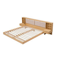 BETT 180/200 cm DE-33069 mit Stauraum-Kopfteil Beige - Naturfarben, Holzwerkstoff (180/200cm) - ComfortXL