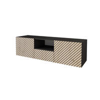 LOWBOARD SENI-W 140x40x41 cm - Schwarz / Artisan - Schwarz, Holzwerkstoff (140/40/41cm) - ALTDECOR