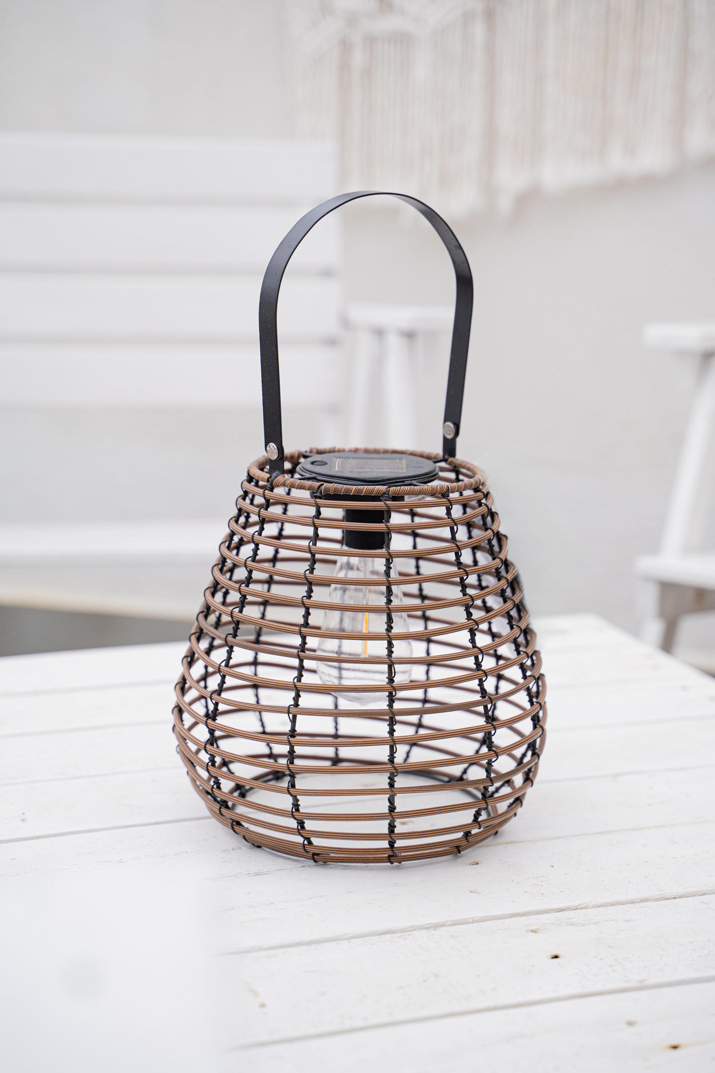SOLAR-LATERNE Viky H. 26 cm - Braun, Metall (24/24/26cm) - Atmosphera Createur d´interieur