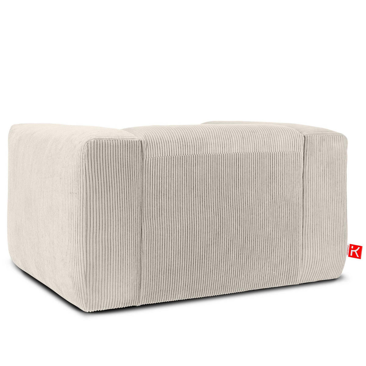 SESSEL BUFFO - Creme, Holzwerkstoff (130/73/96cm) - KONSIMO®