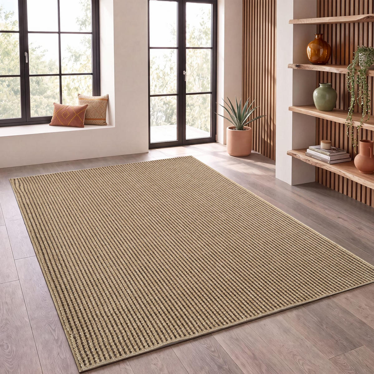 OUTDOORTEPPICH 200/290 cm Waregem 628 - Beige, Kunststoff (200/290cm) - Paco Home