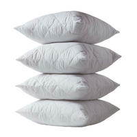 KISSENSCHONER gesteppt 80/80 cm, 4er-Set, mit Reißverschluss - Weiß, Textil (80/80cm) - Homescapes