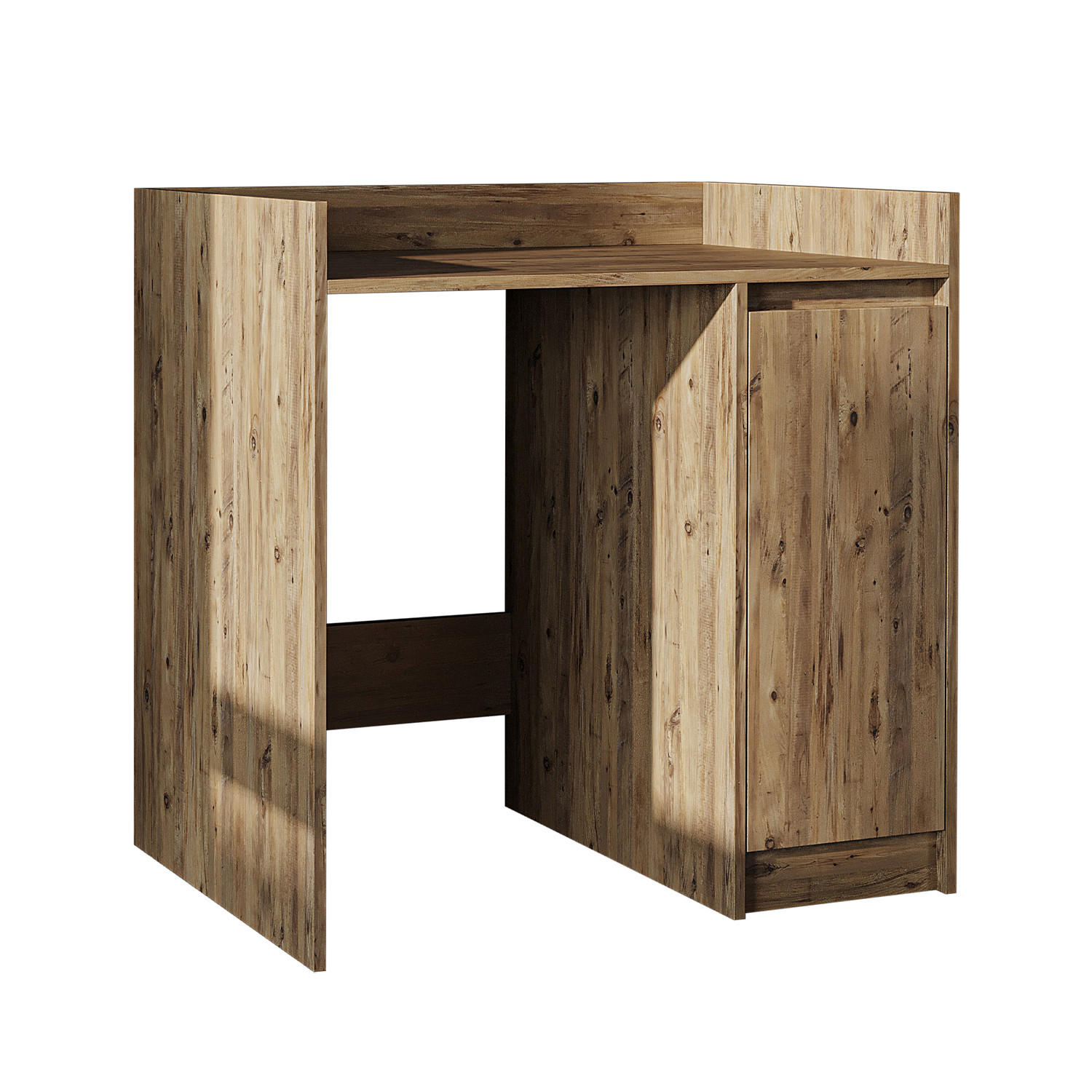 WASCHMASCHINENSCHRANK DERIN-II 100cm Breit, 99cm Hoch - Eichefarben, Holzwerkstoff (100/99/60cm)