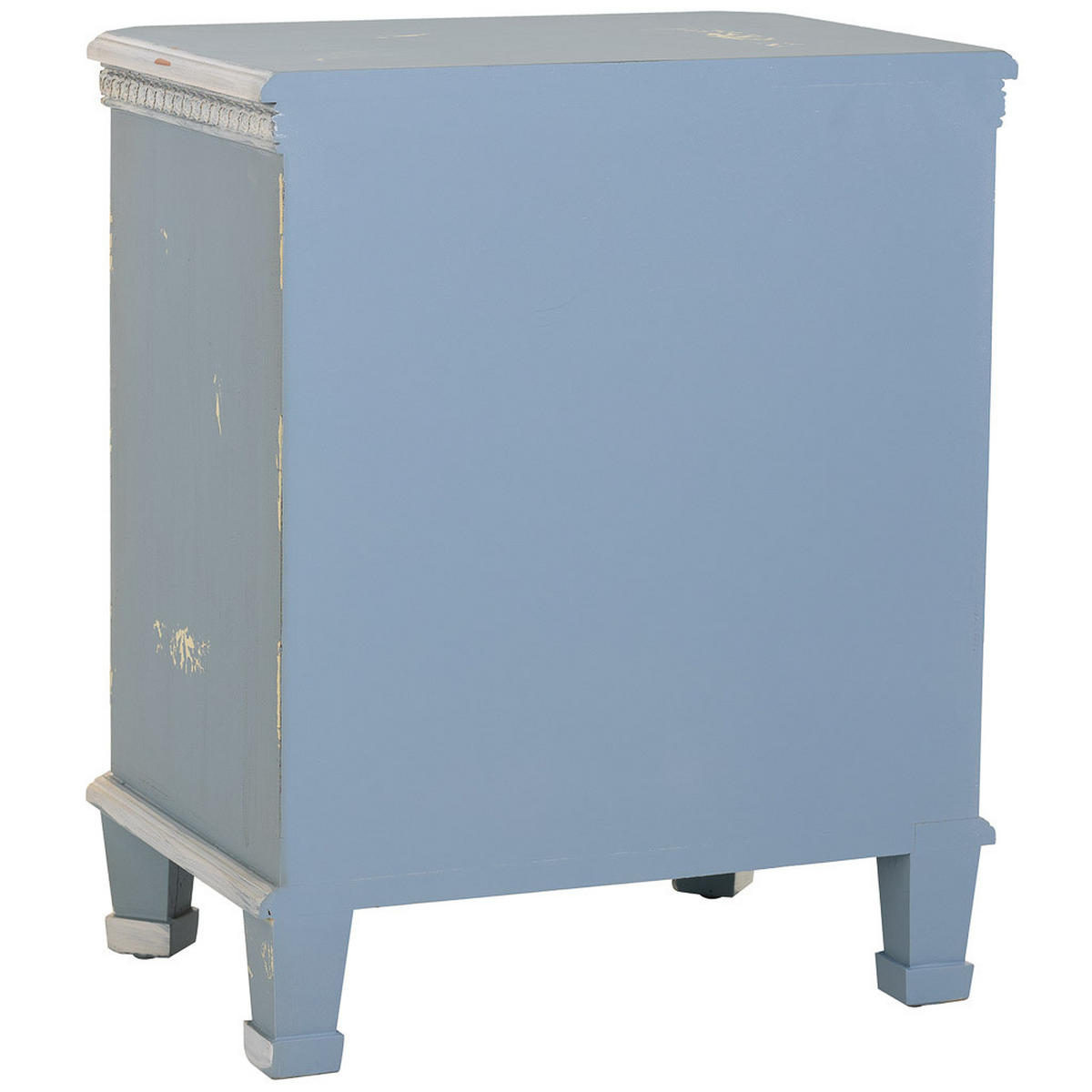 NACHTTISCH aus Holz, blau, 50x35x60cm - Blau, Holz (50/60/35cm) - Wanderlust