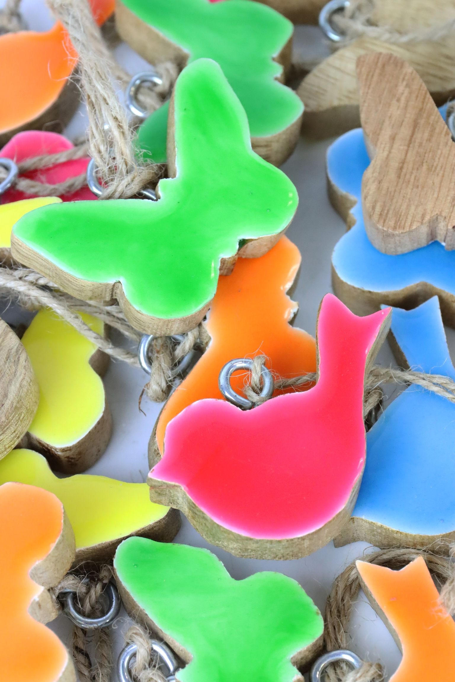 HOLZHÄNGER Springtime 41-tlg. - Multicolor, Holz (5/5/1cm) - FURNARO