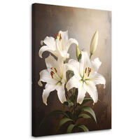 LEINWANDBILD Blumen 40x60cm - Weiß, Textil (40/60cm) - Feeby