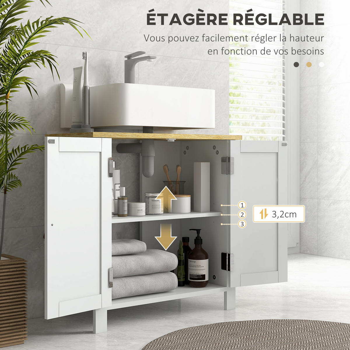 HÄNGESCHRANK Weiß 1 Stück - Weiß, Kunststoff (60/60/30cm) - GiPP