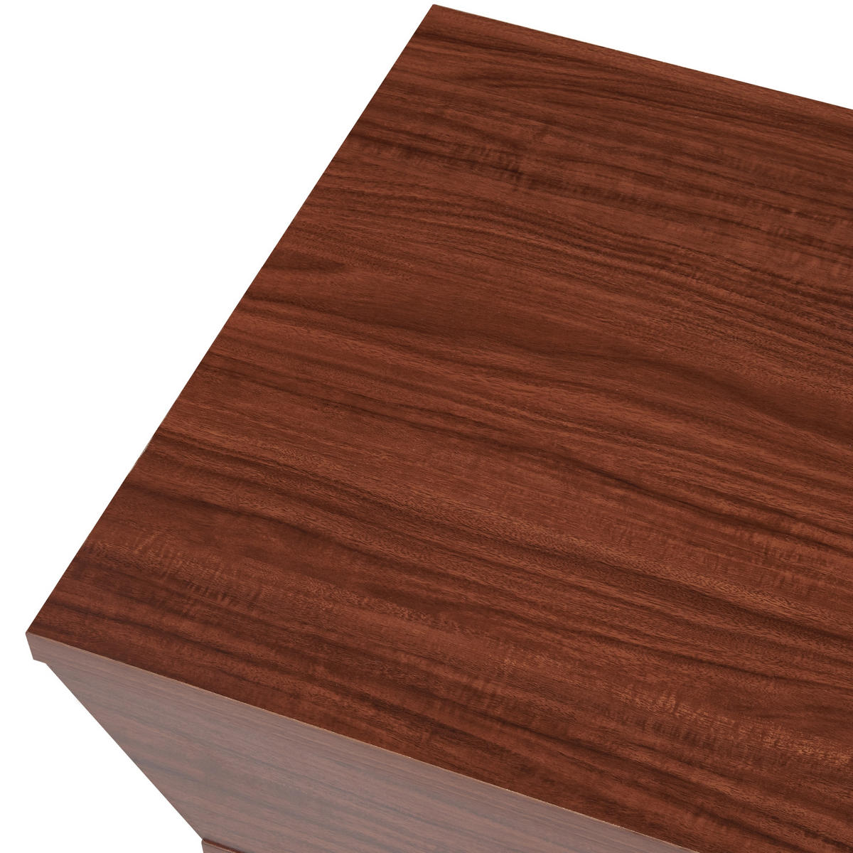 COUCHTISCH Ljusdal 120/55/33 cm - Walnussfarben, Glas/Holzwerkstoff (55/120/33cm) - [en.casa]