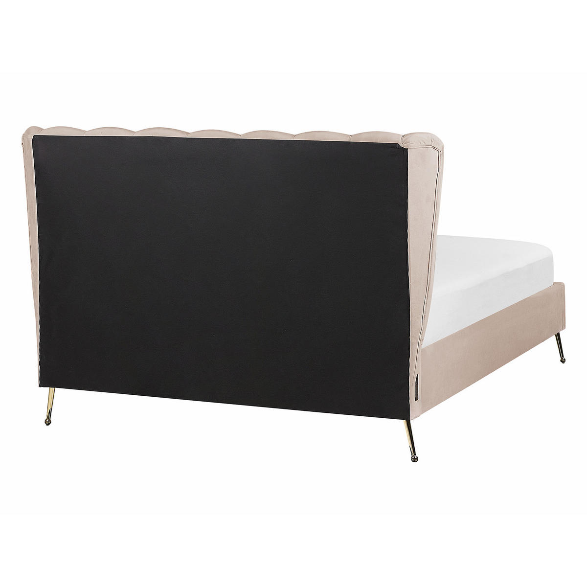 POLSTERBETT 140/200cm Taupe Miribel - Taupe, Textil (140/200cm) - Beliani