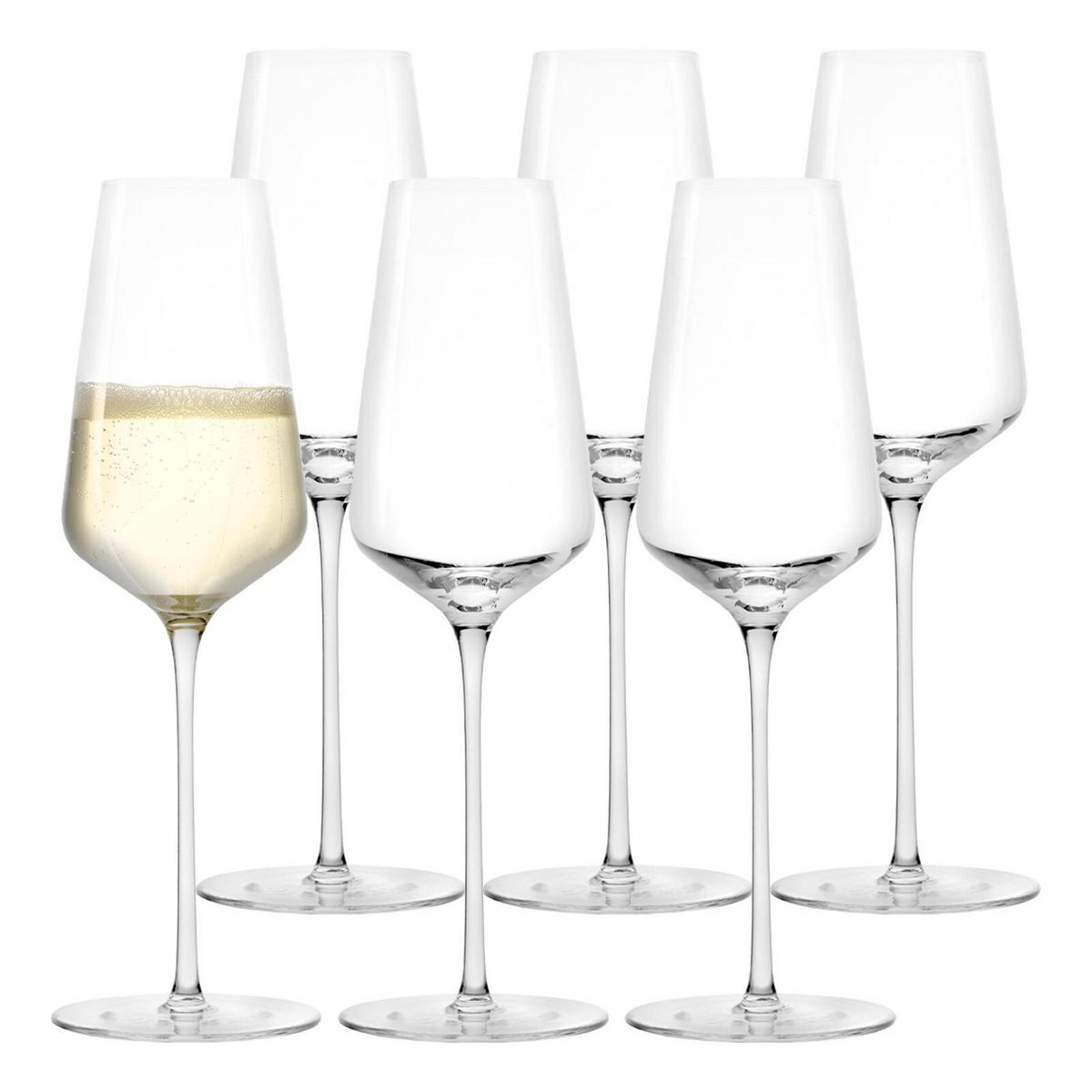 CHAMPAGNERGLÄSER Starlight transparent 290 ml 6er Set - Transparent, Glas (0.29L) - Stölzle Lausitz