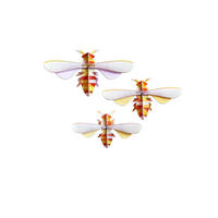 WANDDEKO Gestreifte Biene 24/6 cm - Gelb/Weiß, Wellpappe (24/6/15cm) - KUNSTLOFT