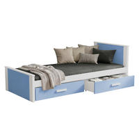 JUGENDBETT Aldo - Blau/Weiß, Holz (90/200cm) - MIRJAN24