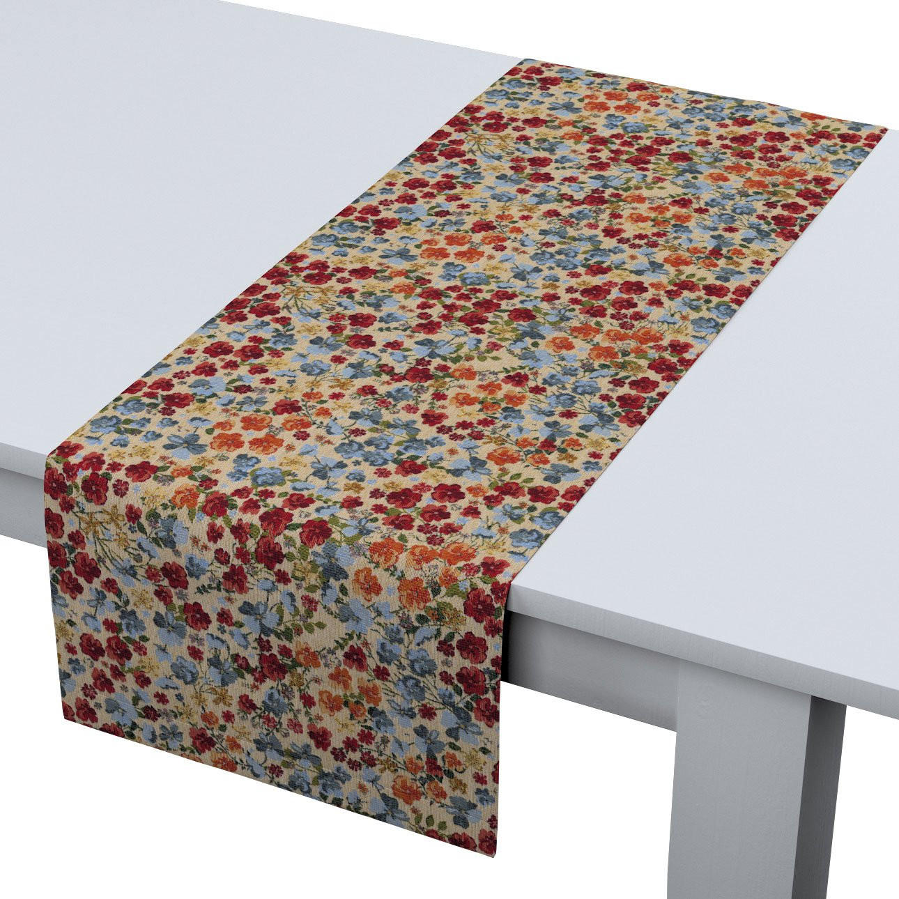 TISCHLÄUFER Intenso Premium, rot und blau, 40x130 cm - Rot, Textil (40/130cm) - Dekoria