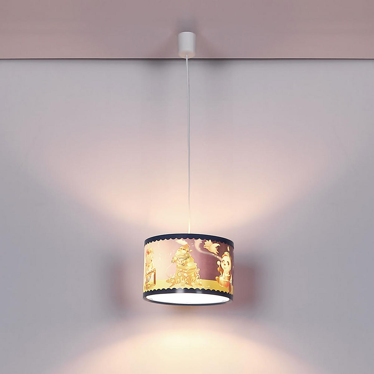 DECKENLEUCHTE Kunststoff Bunt KUNGFU - Multicolor, Kunststoff (28/28/120cm) - Globo Lighting