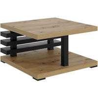 KAFFEETISCH 60x60x32 cm - Artisan Eiche Optik / Schwarz - YOTO - Buchefarben, Holzwerkstoff (60/60/32cm) - ALTDECOR