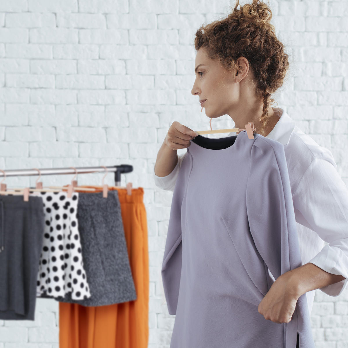 10XVEŠIAKY na nohavice - viacfarebná, kov/drevo (30.5/11.5/3cm) - Relaxdays