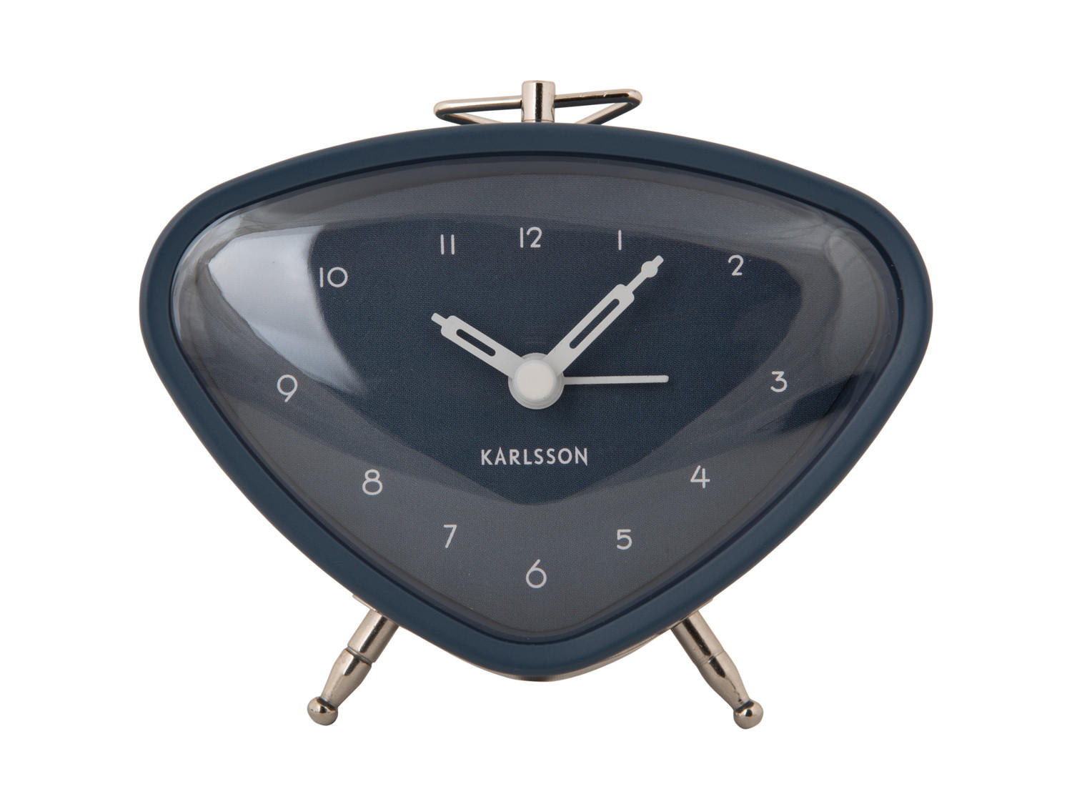 WECKER Triangle 11.4/11.4/9.3 cm - Anthrazit, Metall (11.4/9.3/11.4cm) - Karlsson