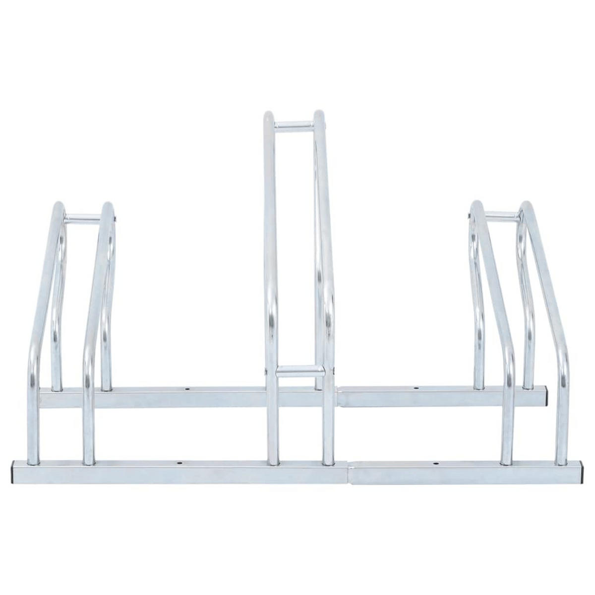 FAHRRADSTÄNDER Für 3 Fahrräder Freistehend Verzinkter Stahl - Silberfarben, Metall (41/42/73.5cm) - vidaXL
