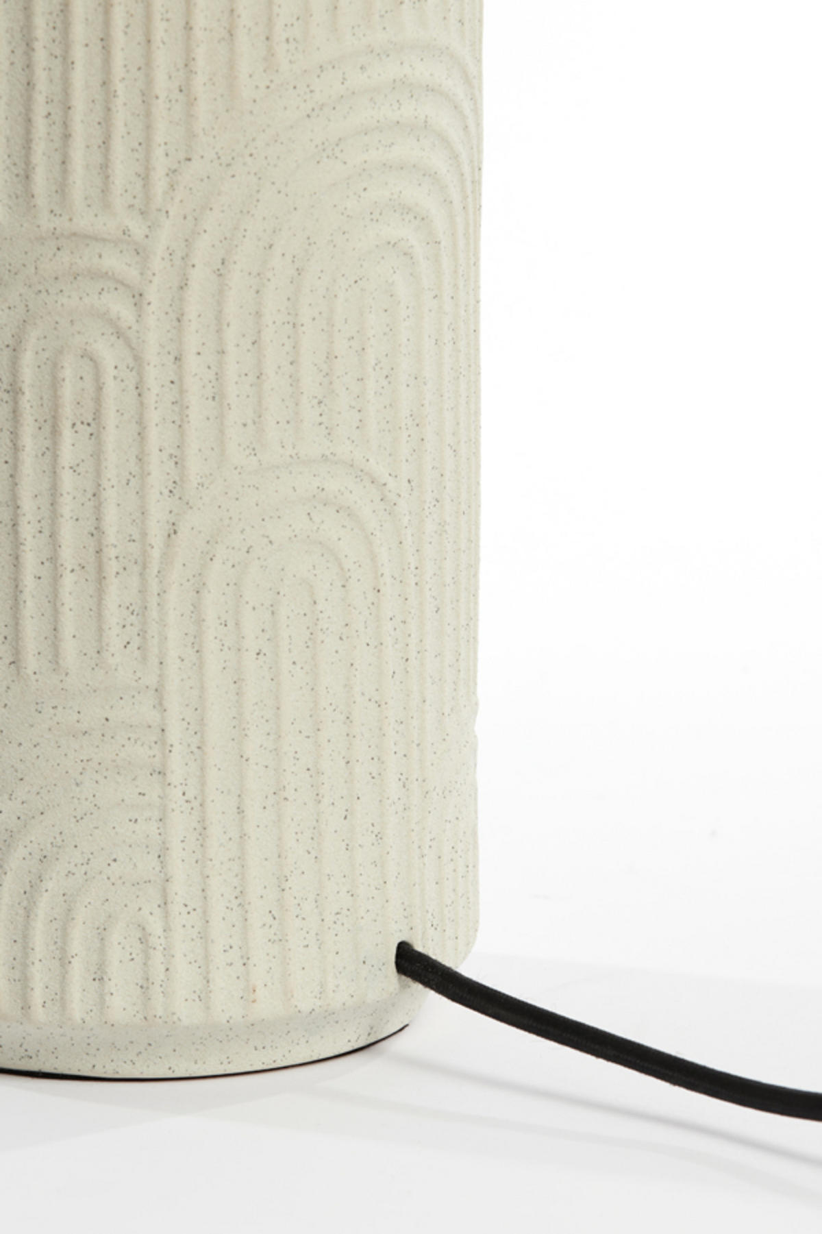 LAMPENFUSS Diego Weiß Ø14/43,5 cm - Weiß, Keramik (14/14/43.5cm) - Light & Living