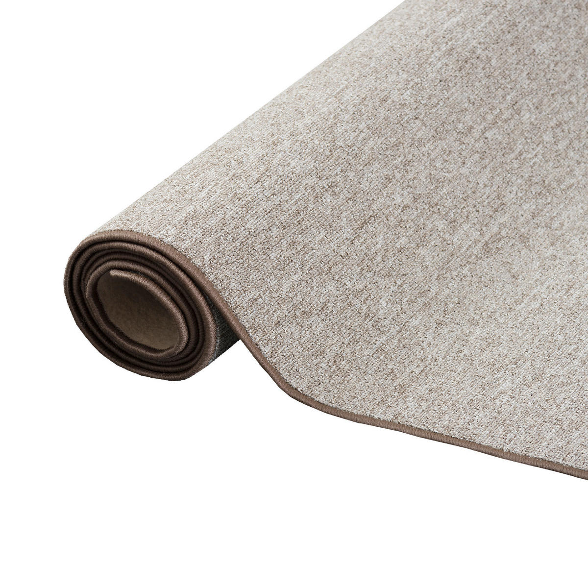 FEINSCHLINGEN VELOUR TEPPICH STRONG - Taupe, Textil (80/320cm) - Snapstyle
