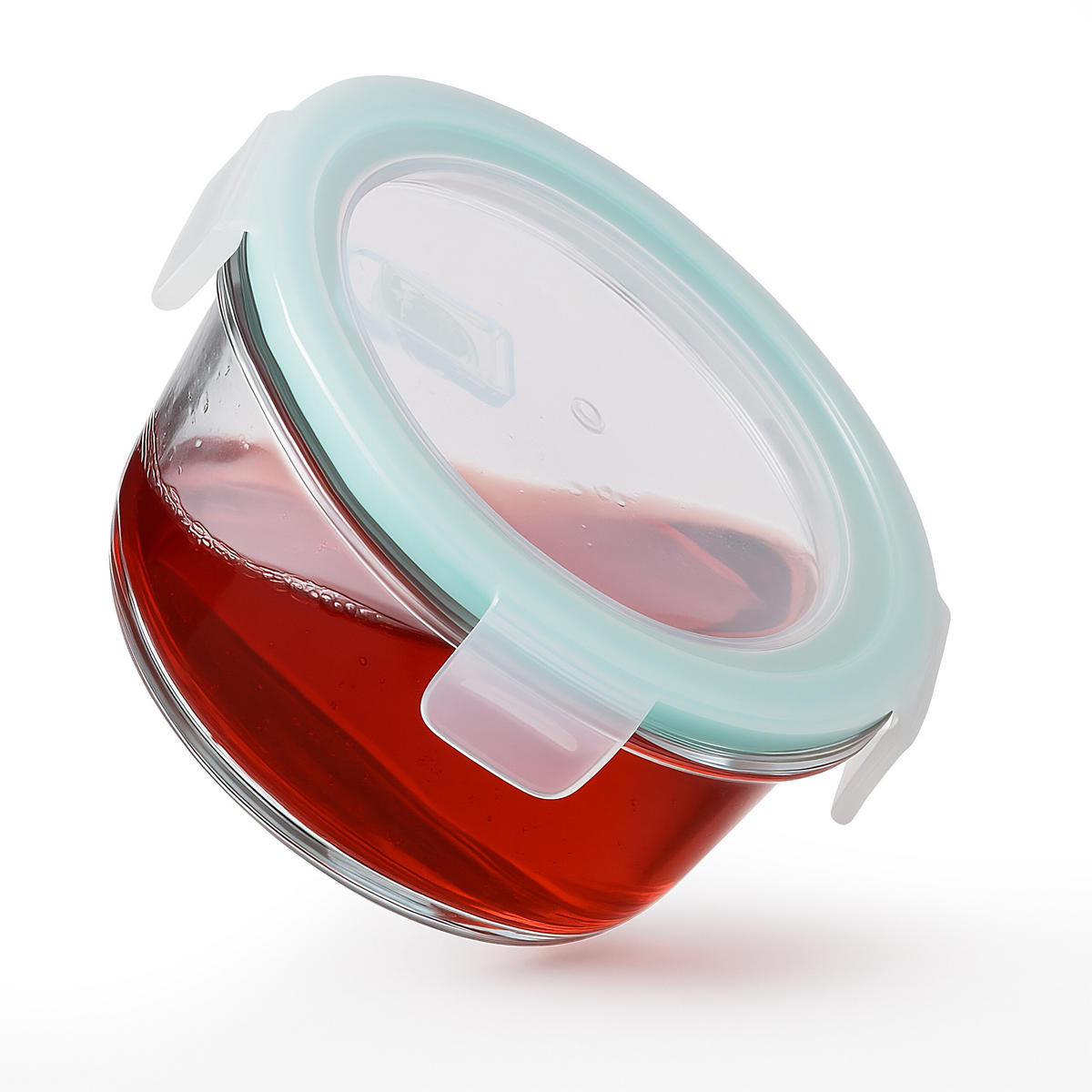 SÚPRAVA sklenených dóz - priehľadné, plast/sklo (13.5/6/13.5cm) - Relaxdays