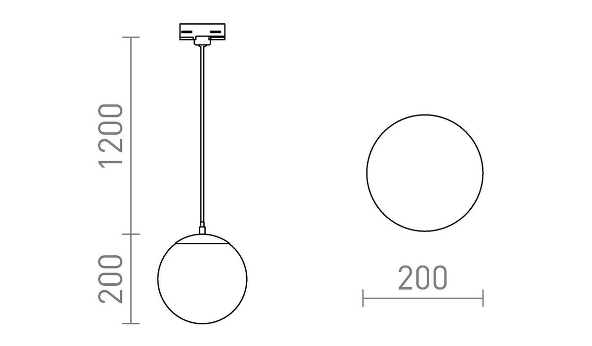DECKENLEUCHTE LUNA 20 Opalglas 11 W - Chromfarben, Metall (30/30/20cm) - Rendl