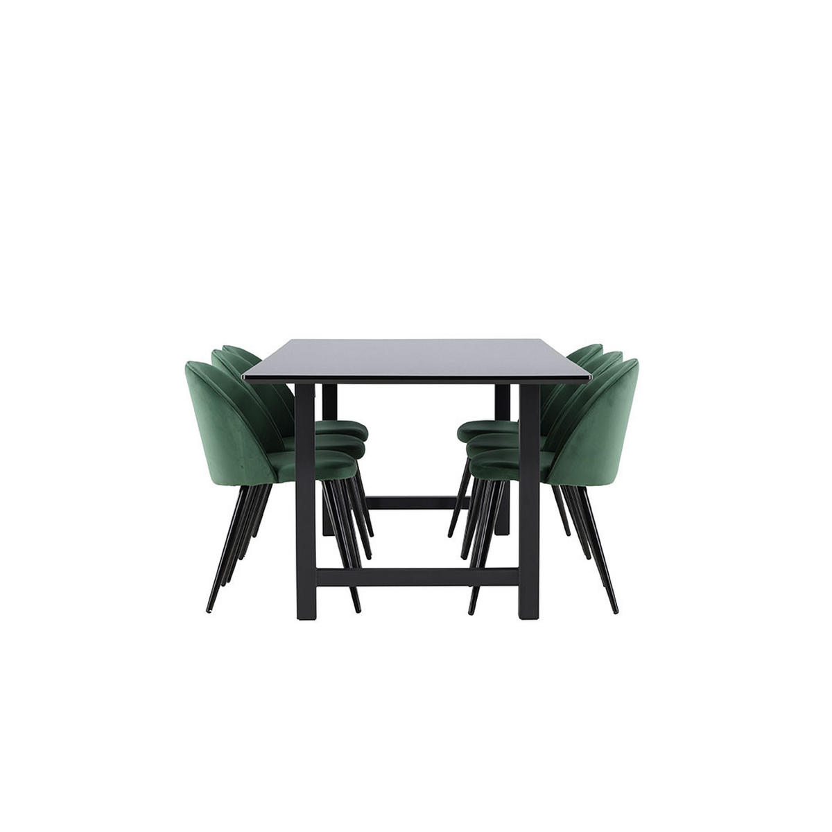 TISCHGRUPPE Grün - Grün, Holz (220/75/100cm) - ebuy24