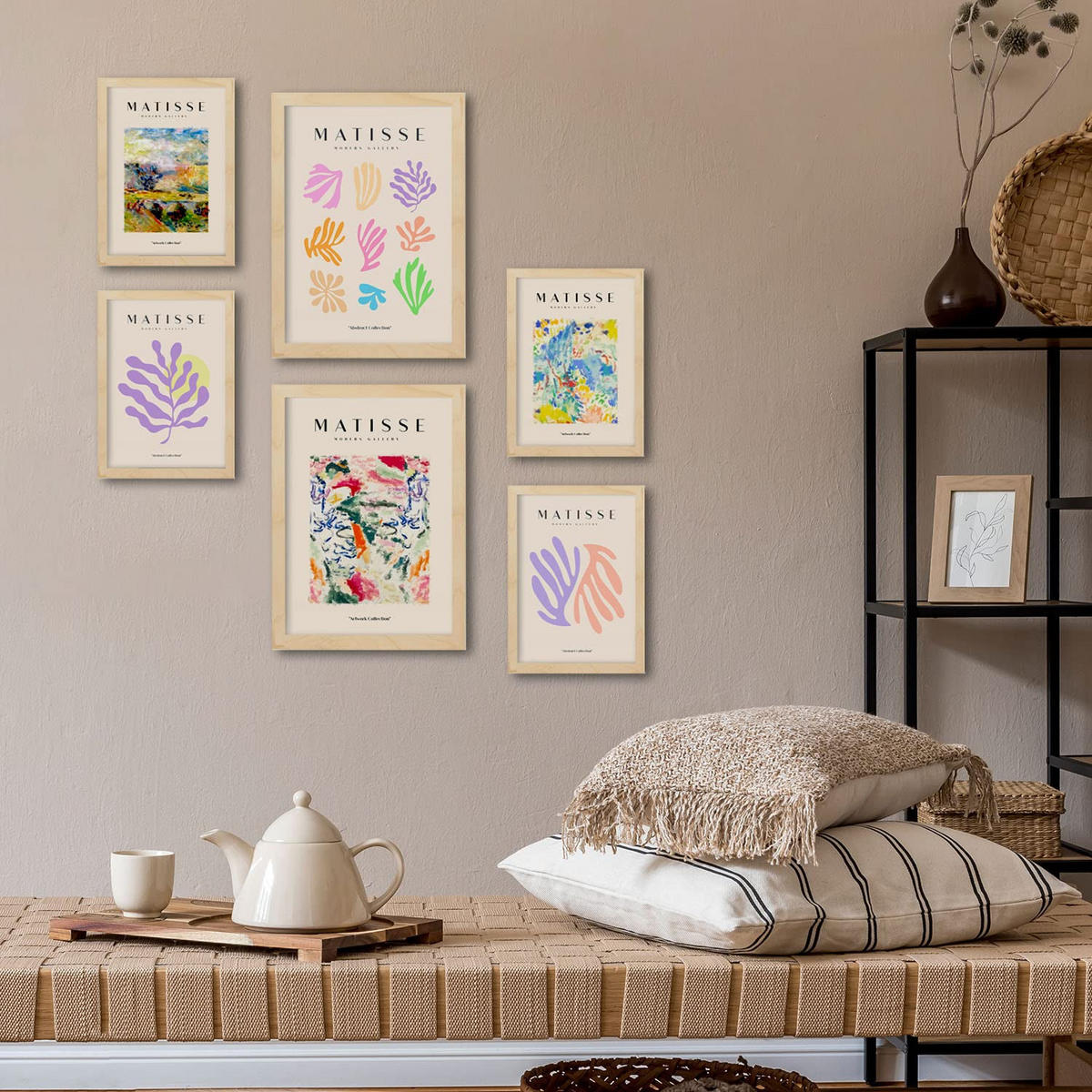 POSTER Set Mit 6 Henri Matisse Vegetation Drucke Des Fauvismus A3 & A4 Rahmenlos - Klar, Papier (29/3cm) - Nacnic