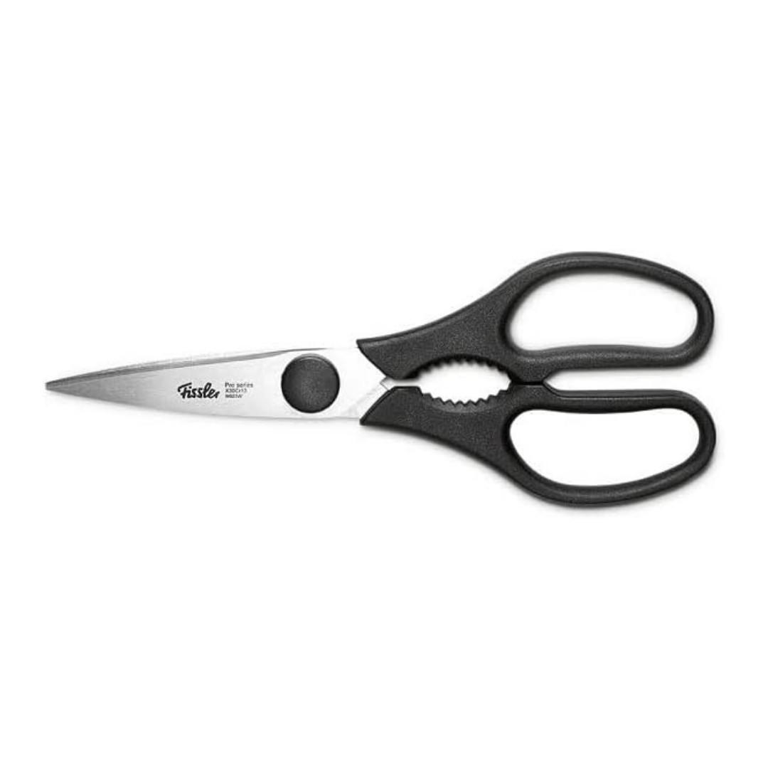 KÜCHENSCHERE PROFI 20 cm Edelstahl Schwarz - Silberfarben/Schwarz, Kunststoff/Metall (20cm) - Fissler