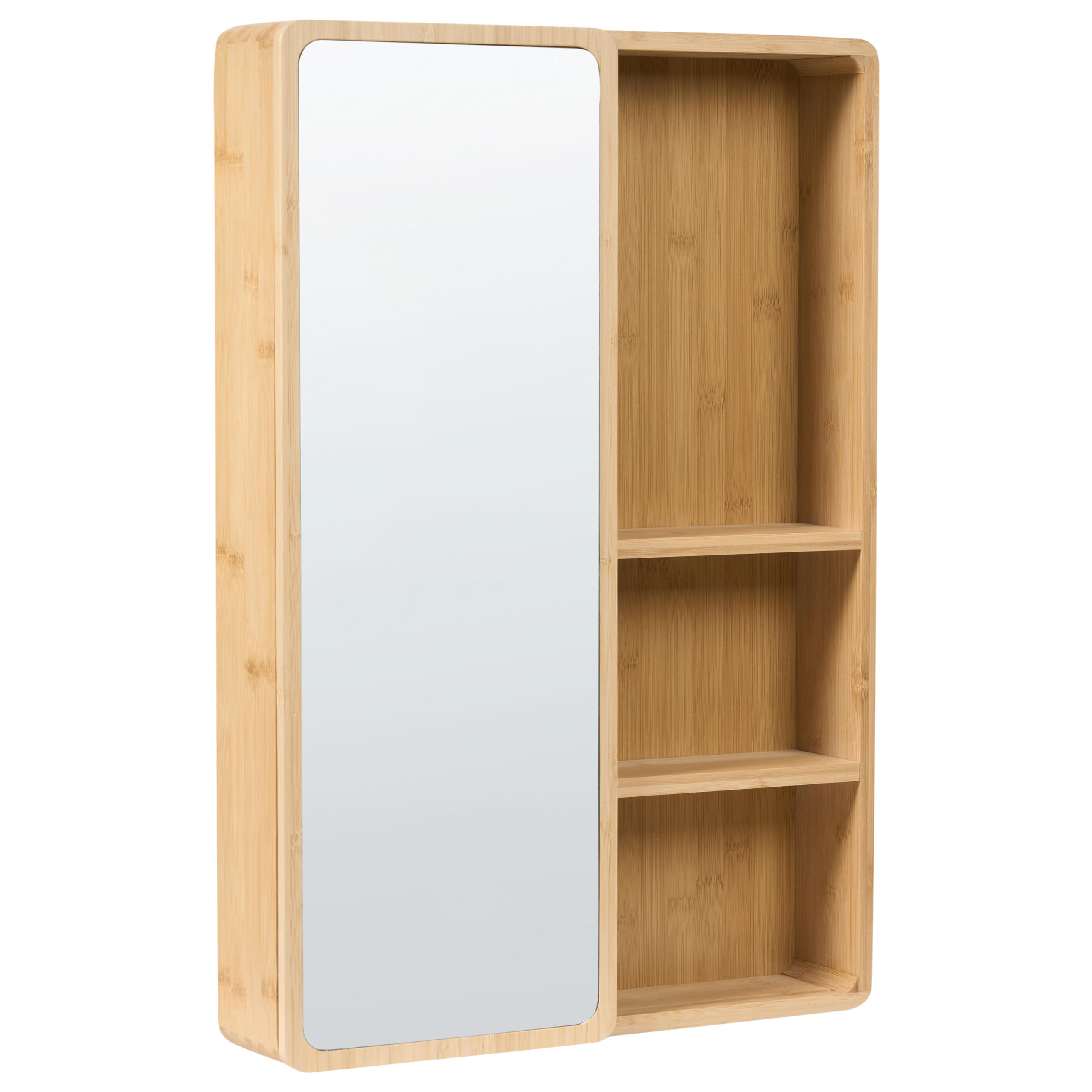 DULAP CU OGLINDA PENTRU BAIE 41/61 cm maro deschis Guatavita