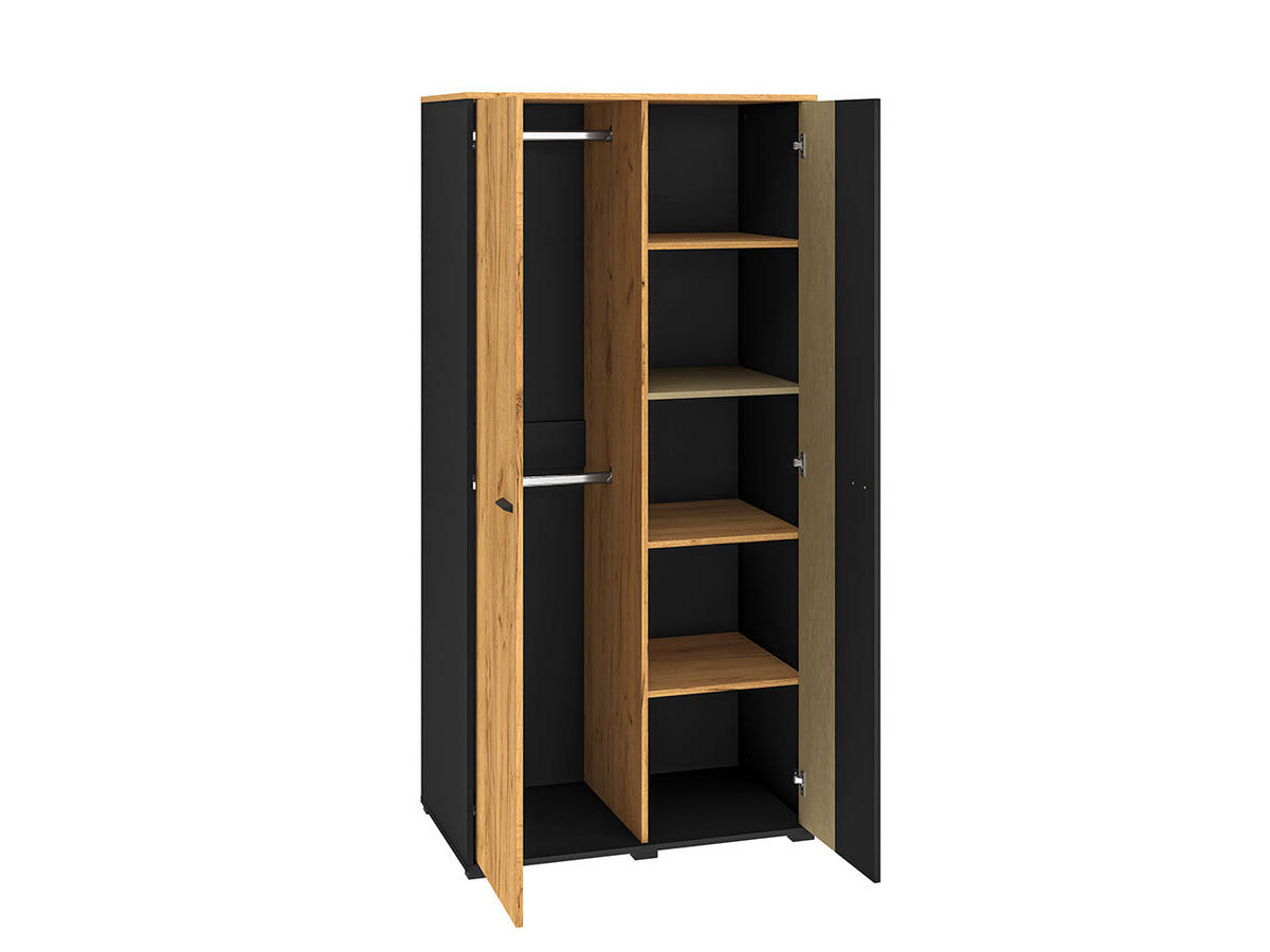 KLEIDERSCHRANK – 120 cm – Colt – Eichefarben – KL-011 - Eichefarben, Holzwerkstoff (120/190/55cm) - hi-markt