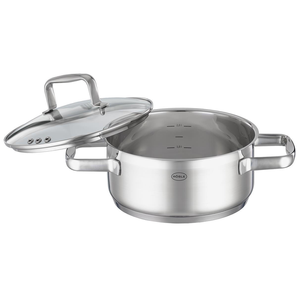 KOCHTOPF Charm 20 cm - Silberfarben, Metall (20cm) - Rösle