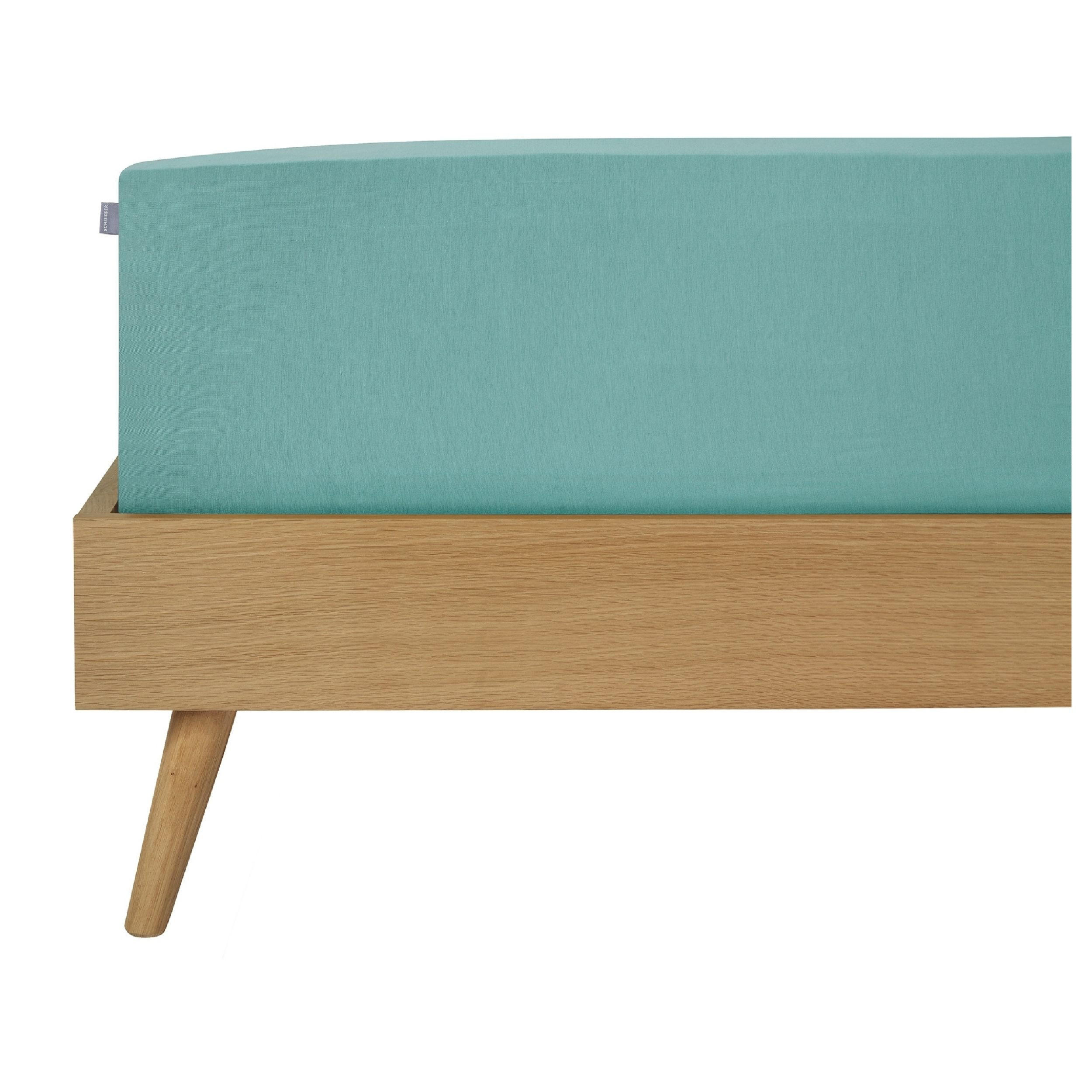 SPANNBETTLAKEN Jessi 100% Baumwolle 180x200 cm Mint - Mintgrün, Textil (180/200cm) - SCHIESSER