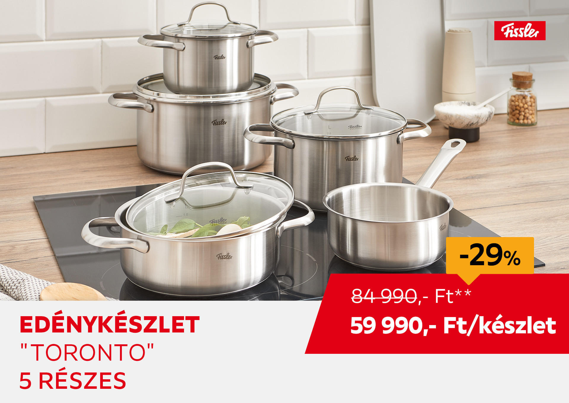 Edénykészlet "Toronto", 5 részes Kiemelt termék 84990 Ft.- helyett 59990 Ft.-