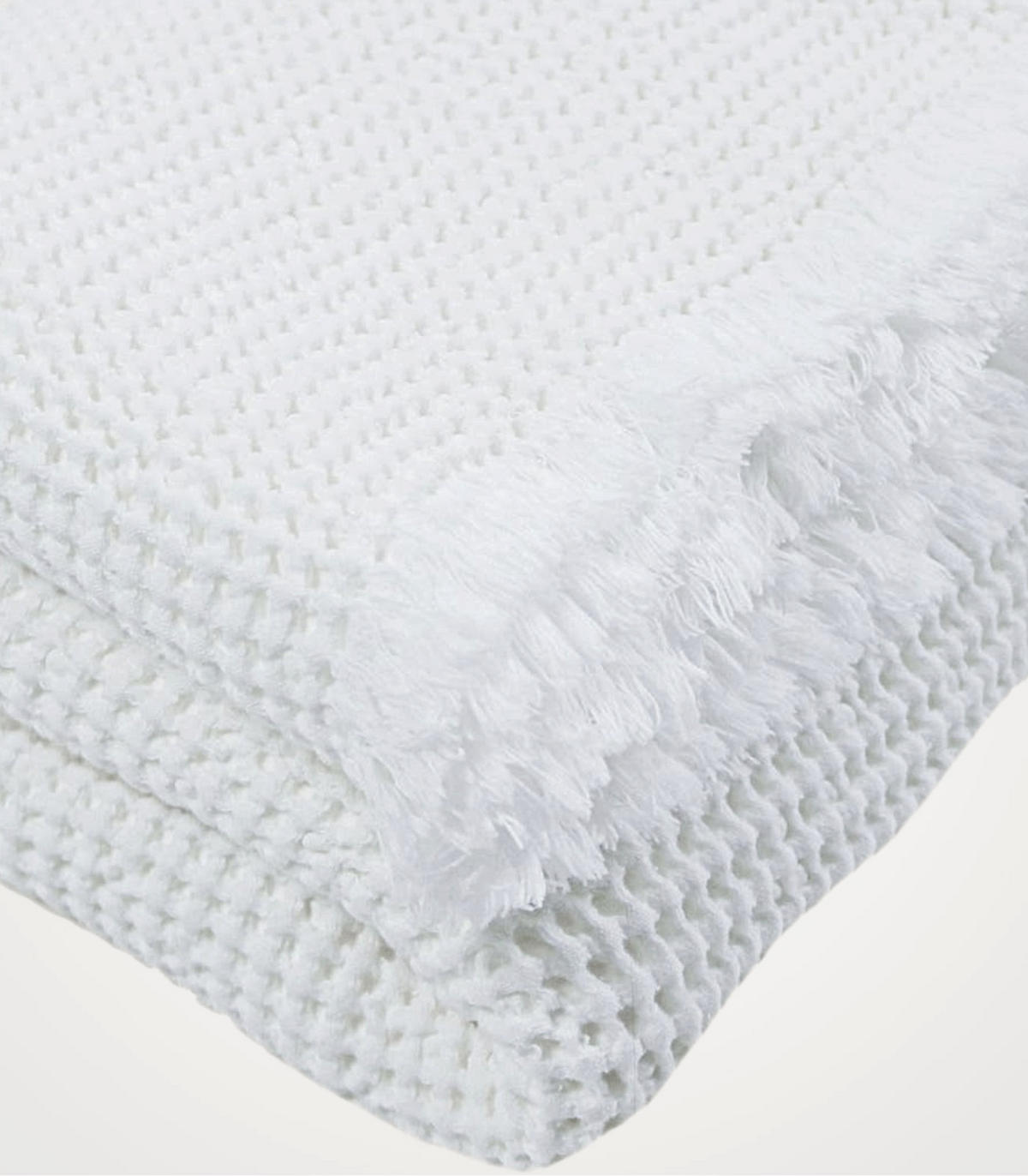 BABYDECKE Cocoon. Plaid. 130x170 cm. Weiß - Weiß, Textil (130/170cm) - SOWL